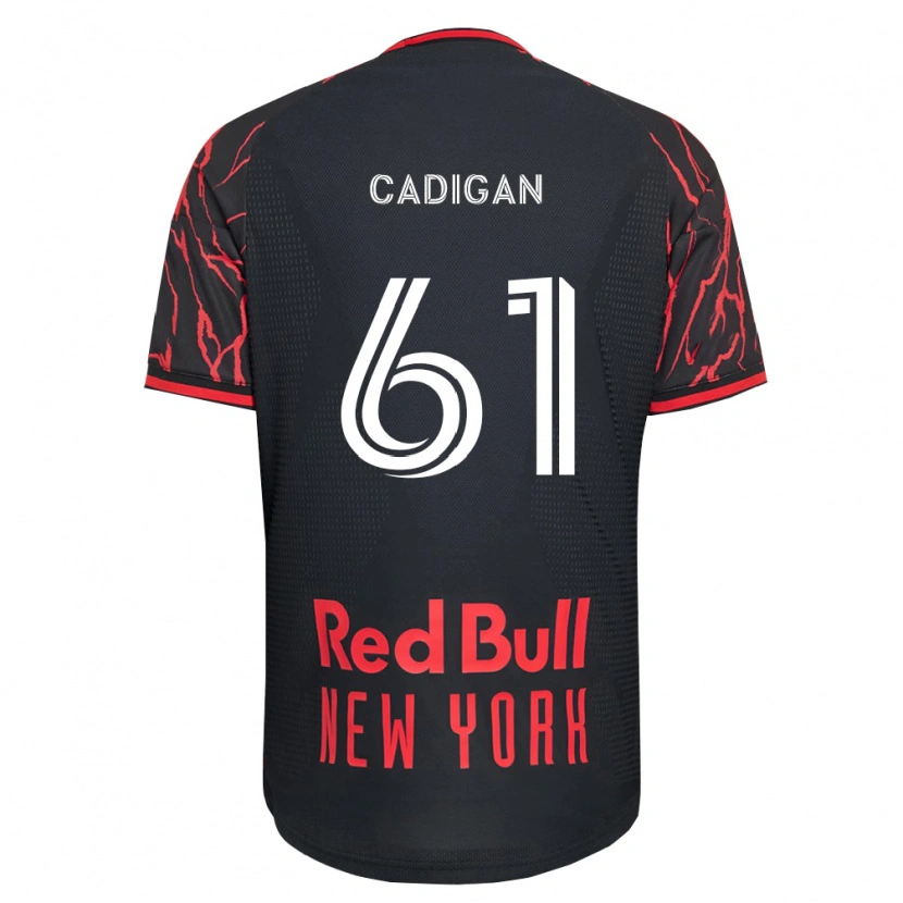 DanxenキッズDeven Cadigan#61赤黒白ホームシャツ2026/27ジャージーユニフォーム