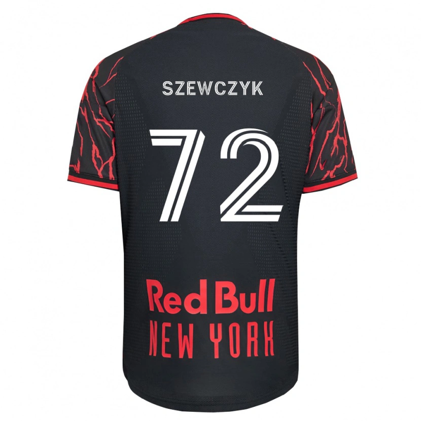 Danxenキッズトビアス・シェブチック#72赤黒白ホームシャツ2026/27ジャージーユニフォーム