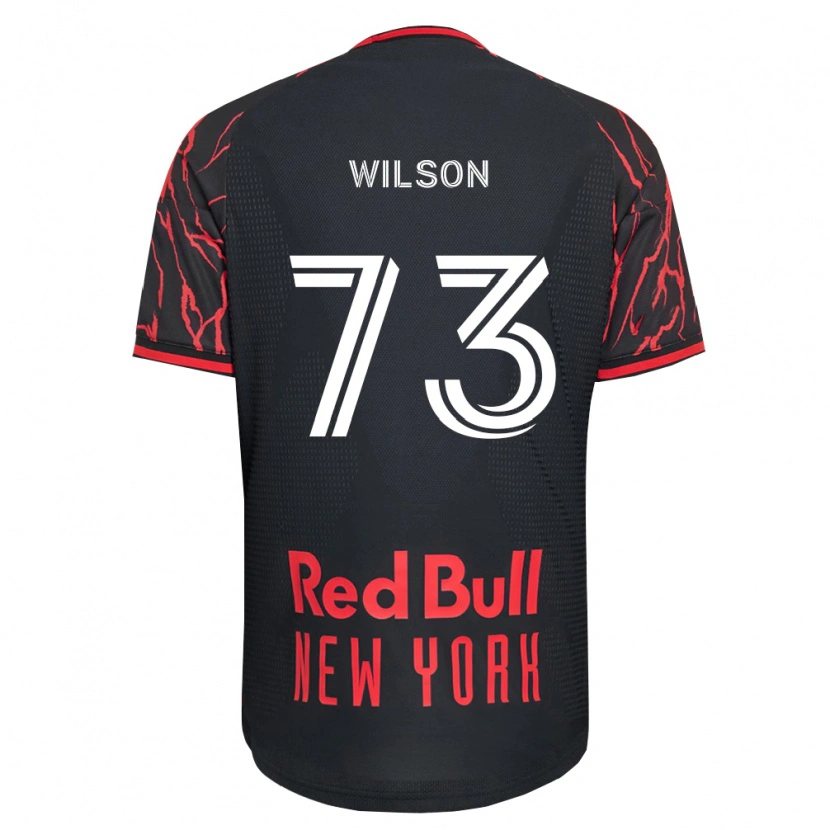 DanxenキッズAkheem Wilson#73赤黒白ホームシャツ2026/27ジャージーユニフォーム