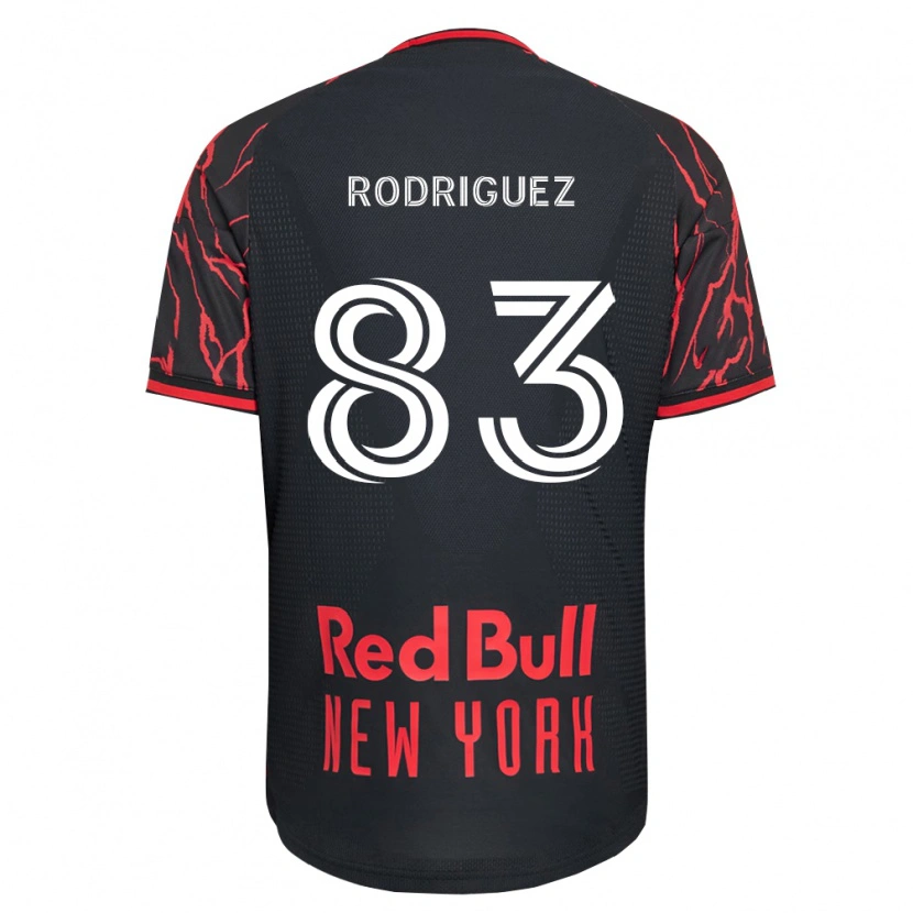 DanxenキッズBenjamin Rodriguez#83赤黒白ホームシャツ2026/27ジャージーユニフォーム