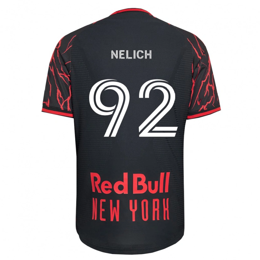 Danxenキッズデニス・ネリッヒ#92赤黒白ホームシャツ2026/27ジャージーユニフォーム