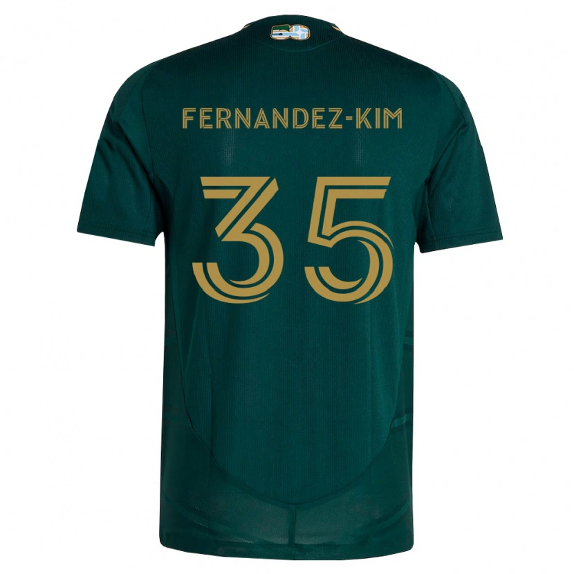 DanxenキッズLucas Fernandez-Kim#35濃緑茶ホームシャツ2026/27ジャージーユニフォーム