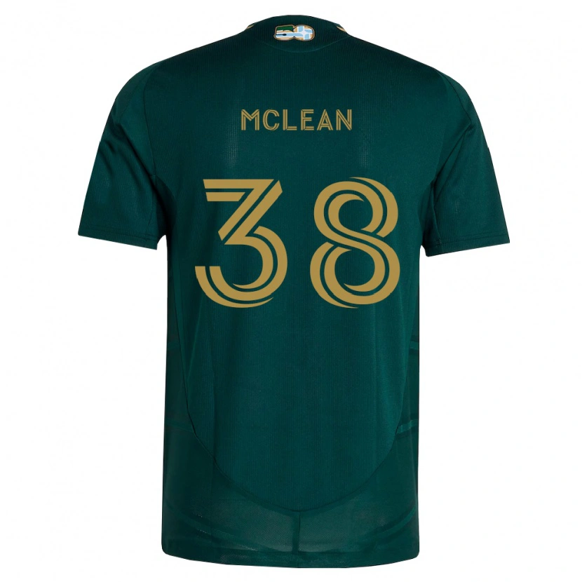 DanxenキッズJustin Mclean#38濃緑茶ホームシャツ2026/27ジャージーユニフォーム