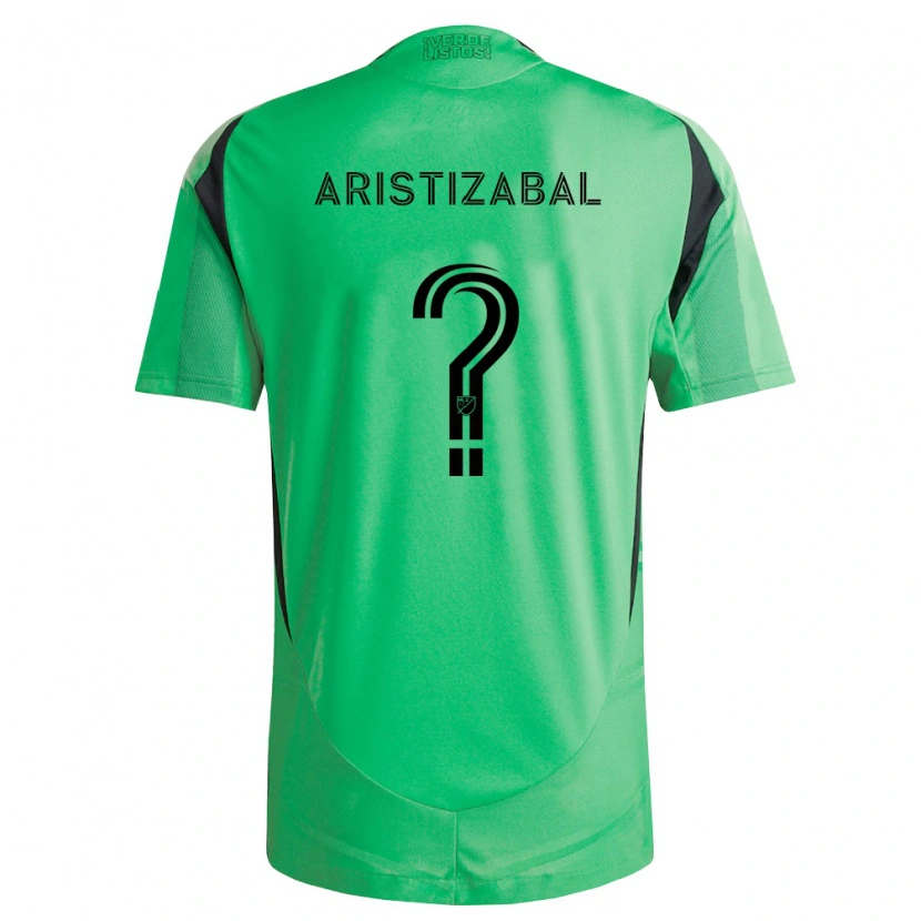 DanxenキッズNicolás Aristizábal#0エメラルド黒ホームシャツ2026/27ジャージーユニフォーム