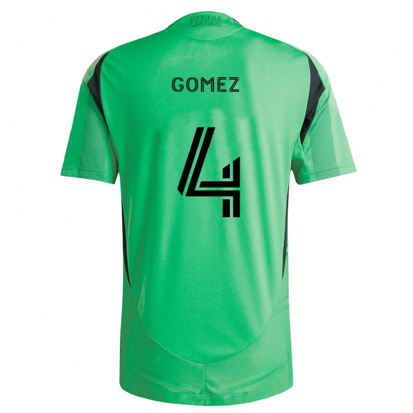 DanxenキッズAntonio Gomez#4エメラルド黒ホームシャツ2026/27ジャージーユニフォーム