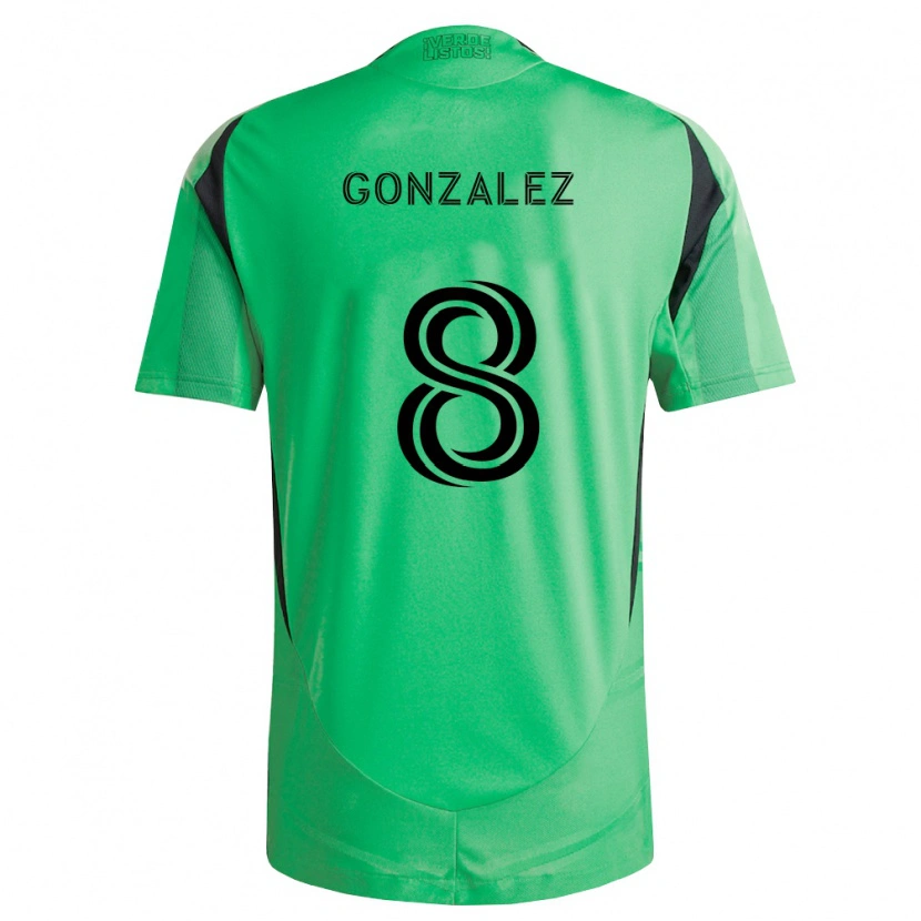 DanxenキッズAdrián González#8エメラルド黒ホームシャツ2026/27ジャージーユニフォーム