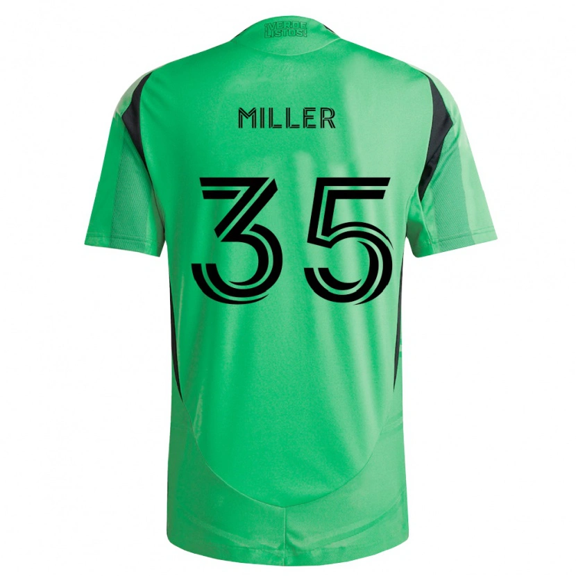 DanxenキッズMason Miller#35エメラルド黒ホームシャツ2026/27ジャージーユニフォーム