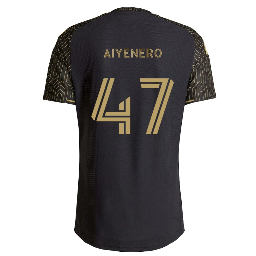 DanxenキッズMarius Aiyenero#47茶黒ホームシャツ2026/27ジャージーユニフォーム