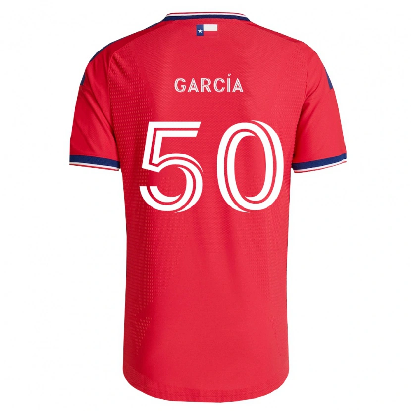 DanxenキッズDiego García#50赤青白ホームシャツ2026/27ジャージーユニフォーム