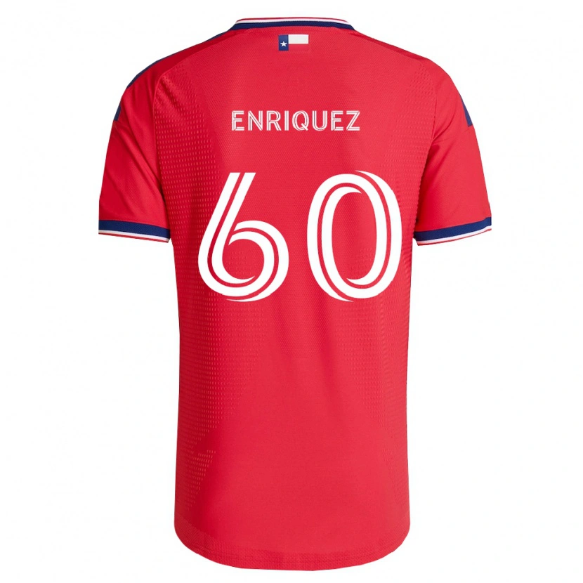 DanxenキッズFabian Enriquez#60赤青白ホームシャツ2026/27ジャージーユニフォーム