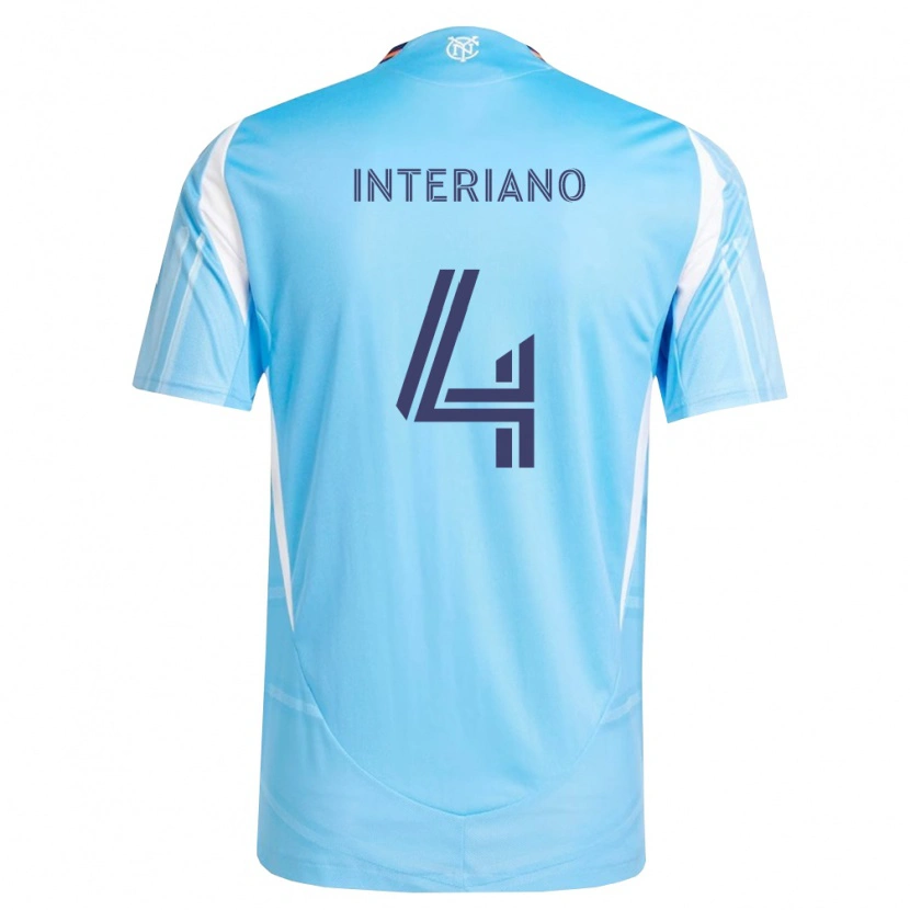 DanxenキッズJeffrey Interiano#4空色白ホームシャツ2026/27ジャージーユニフォーム