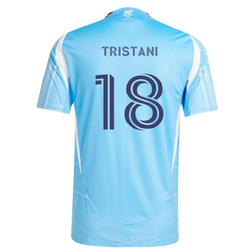 DanxenキッズCosimo Tristani#18空色白ホームシャツ2026/27ジャージーユニフォーム