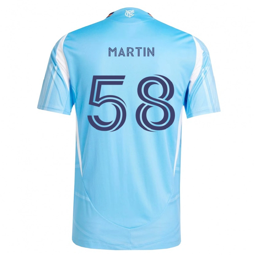 DanxenキッズEóin Martin#58空色白ホームシャツ2026/27ジャージーユニフォーム