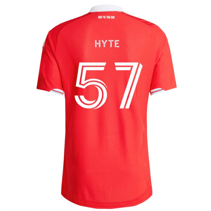 DanxenキッズDarris Hyte#57赤濃青白ホームシャツ2026/27ジャージーユニフォーム