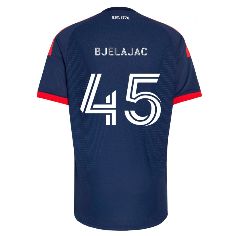 DanxenキッズAndrej Bjelajac#45ロイヤルブルー赤白ホームシャツ2026/27ジャージーユニフォーム