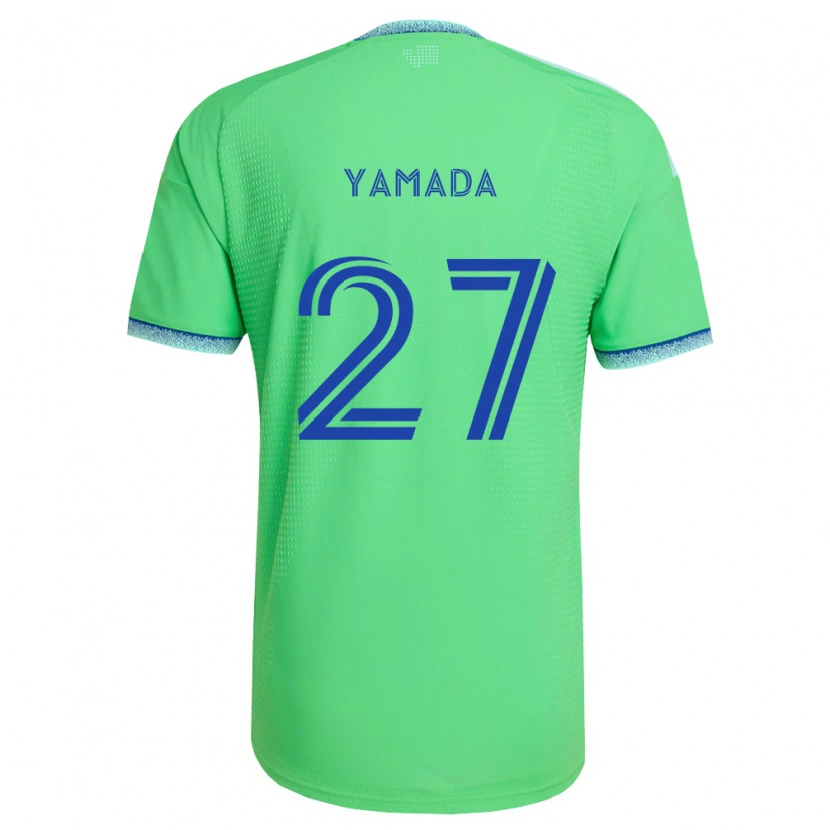 DanxenキッズHikari Yamada#27緑薄青ホームシャツ2026/27ジャージーユニフォーム