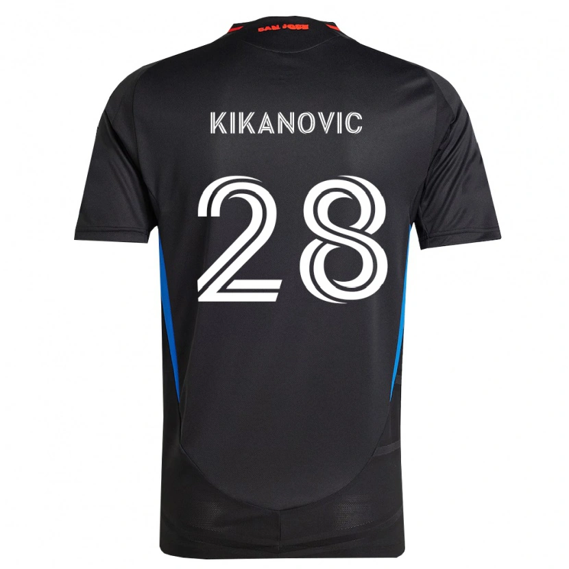 Danxenキッズベンジー・キカノヴィチ#28青白黒ホームシャツ2026/27ジャージーユニフォーム