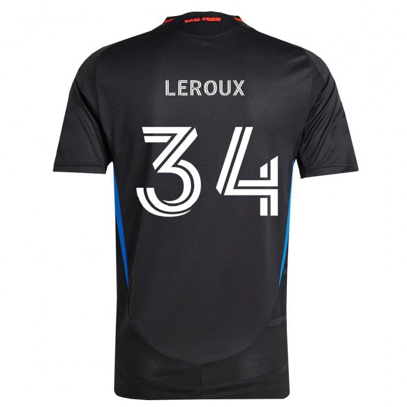 Danxenキッズボウ・ルルー#34青白黒ホームシャツ2026/27ジャージーユニフォーム