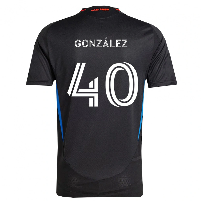 Danxenキッズホナタン・アレクサンデル・ゴンサレス・メンドーサ#40青白黒ホームシャツ2026/27ジャージーユニフォーム