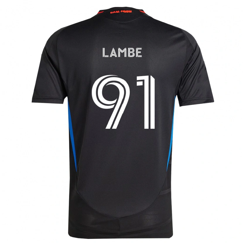 DanxenキッズConnor Lambe#91青白黒ホームシャツ2026/27ジャージーユニフォーム
