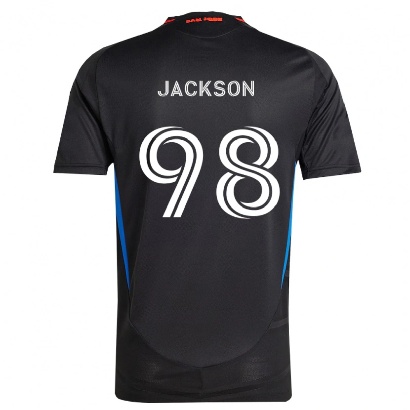 Danxenキッズジェイコブ・ジャクソン#98青白黒ホームシャツ2026/27ジャージーユニフォーム
