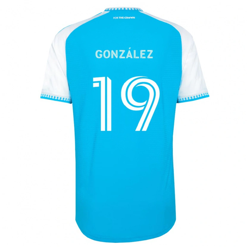 DanxenキッズDaniel González#19空色白黒ホームシャツ2026/27ジャージーユニフォーム