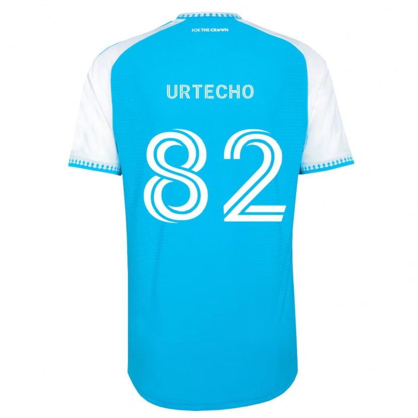 DanxenキッズBrendan Urtecho#82空色白黒ホームシャツ2026/27ジャージーユニフォーム