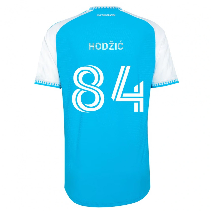 DanxenキッズAmil Hodžić#84空色白黒ホームシャツ2026/27ジャージーユニフォーム