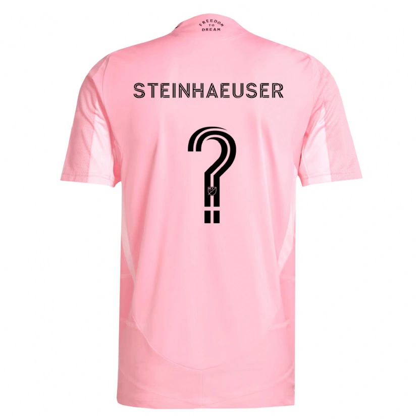 DanxenキッズMarcus Steinhaeuser#0ピンク黒ホームシャツ2026/27ジャージーユニフォーム