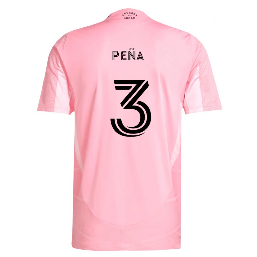DanxenキッズLuciano Pena#3ピンク黒ホームシャツ2026/27ジャージーユニフォーム
