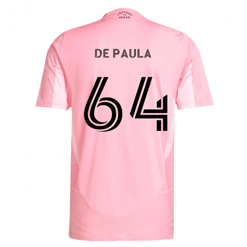 DanxenキッズMatteo De Paula#64ピンク黒ホームシャツ2026/27ジャージーユニフォーム
