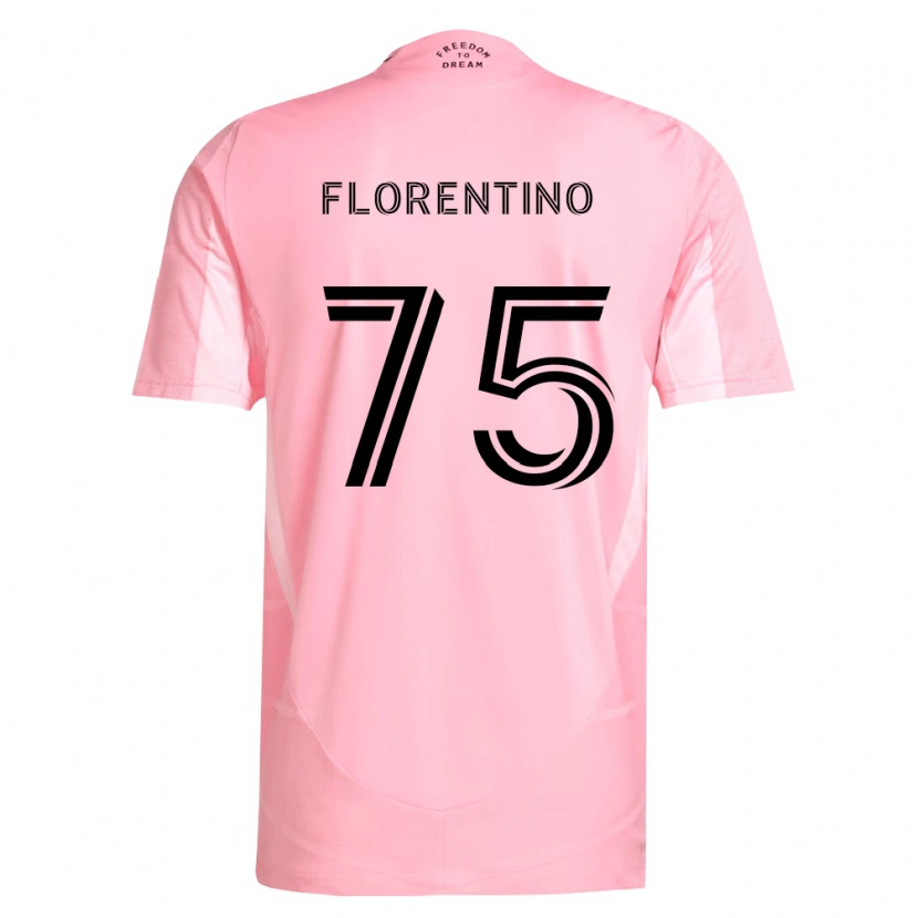DanxenキッズGabriel Florentino#75ピンク黒ホームシャツ2026/27ジャージーユニフォーム