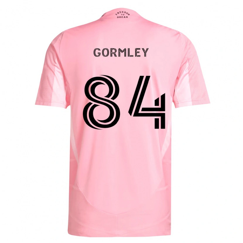 DanxenキッズSean Gormley#84ピンク黒ホームシャツ2026/27ジャージーユニフォーム