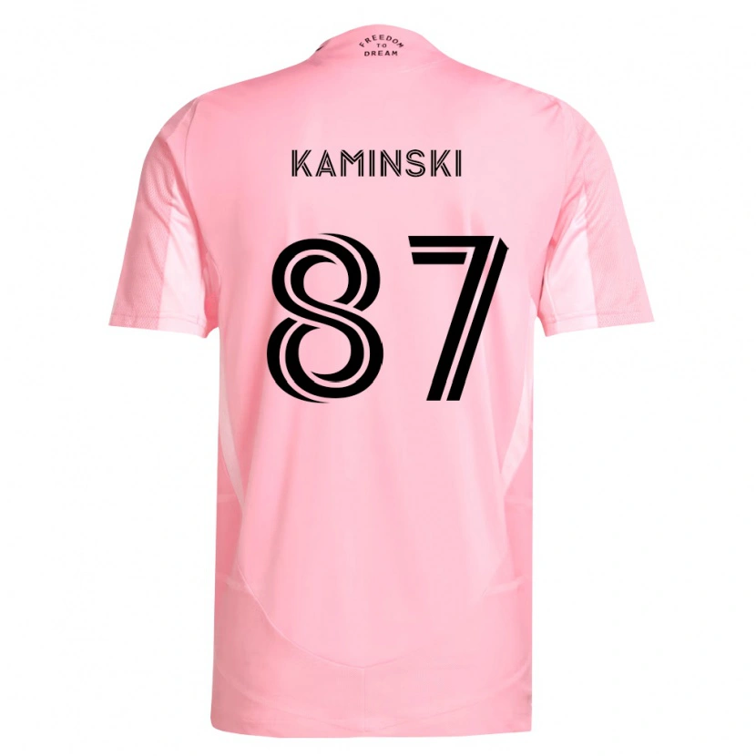 DanxenキッズBrett Kaminski#87ピンク黒ホームシャツ2026/27ジャージーユニフォーム