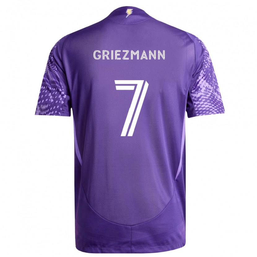 Danxenキッズアントワーヌ・グリーズマン#7紫白ホームシャツ2026/27ジャージーユニフォーム