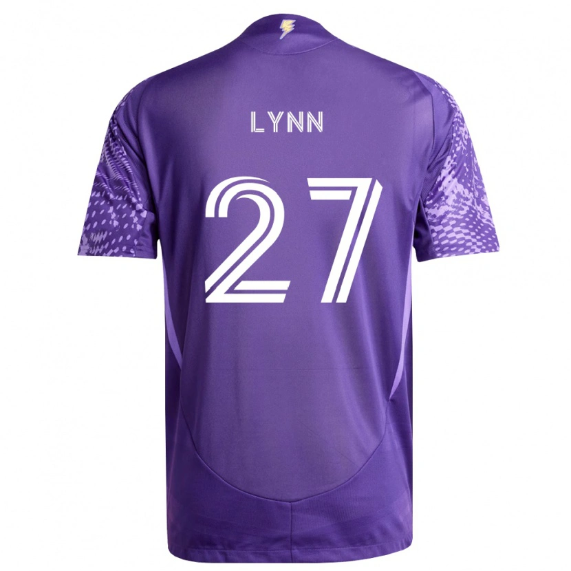 Danxenキッズジャック・リン#27紫白ホームシャツ2026/27ジャージーユニフォーム