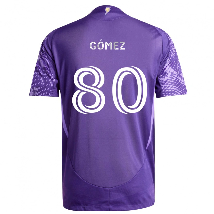 DanxenキッズIgnacio Gómez#80紫白ホームシャツ2026/27ジャージーユニフォーム