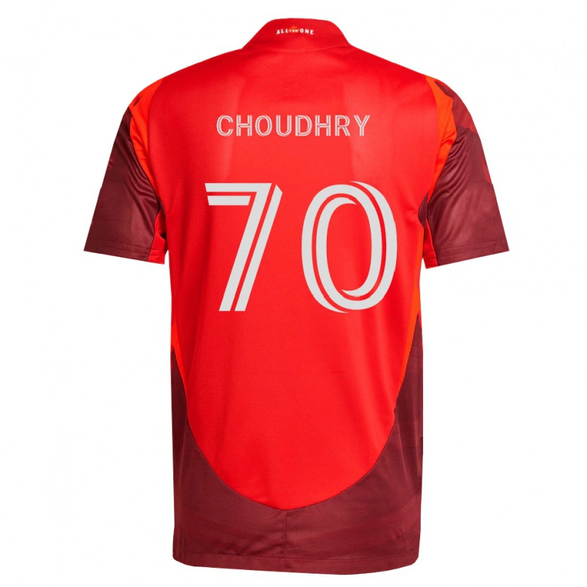 DanxenキッズBenjamin Choudhry#70バーガンディ赤ホームシャツ2026/27ジャージーユニフォーム