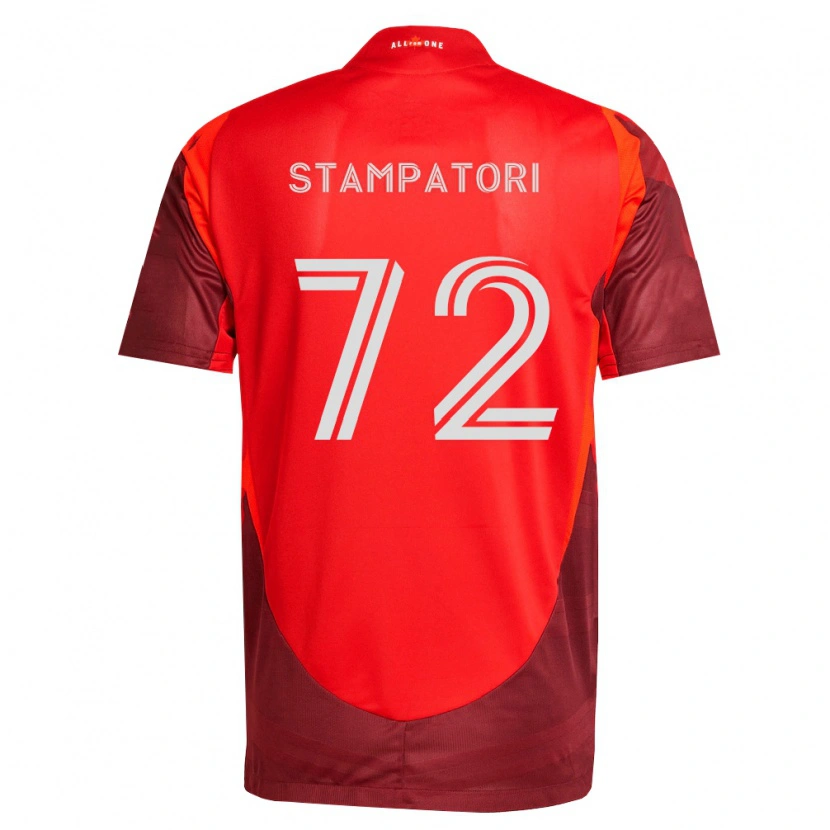 DanxenキッズDaniel Stampatori#72バーガンディ赤ホームシャツ2026/27ジャージーユニフォーム