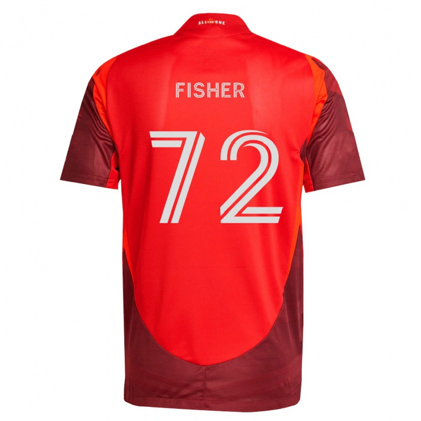 DanxenキッズMark Fisher#72バーガンディ赤ホームシャツ2026/27ジャージーユニフォーム