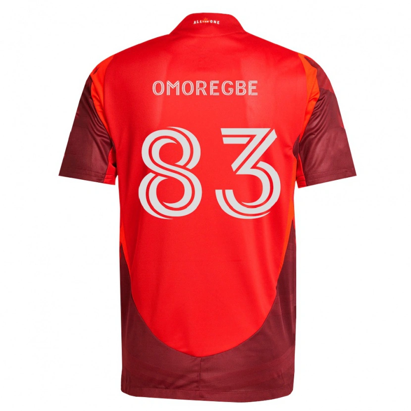 DanxenキッズEdwin Omoregbe#83バーガンディ赤ホームシャツ2026/27ジャージーユニフォーム