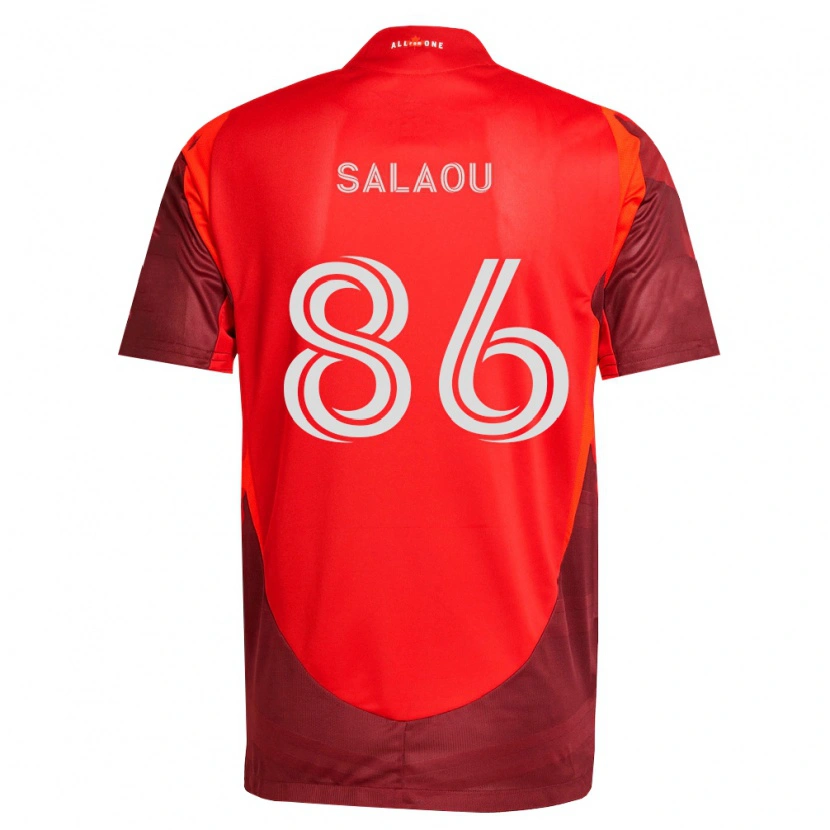 DanxenキッズAbundance Salaou#86バーガンディ赤ホームシャツ2026/27ジャージーユニフォーム