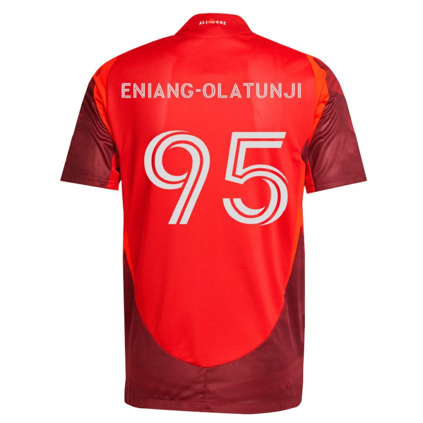 DanxenキッズDaniel Eniang-Olatunji#95バーガンディ赤ホームシャツ2026/27ジャージーユニフォーム