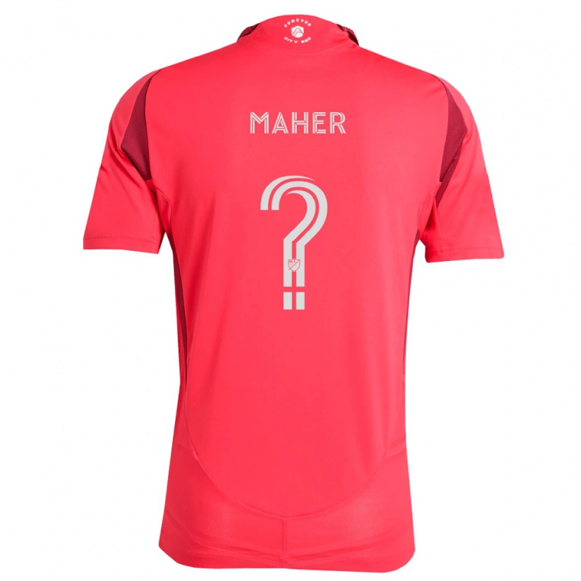 Danxenキッズジョシュア・マーハー#0マゼンタ白ホームシャツ2026/27ジャージーユニフォーム