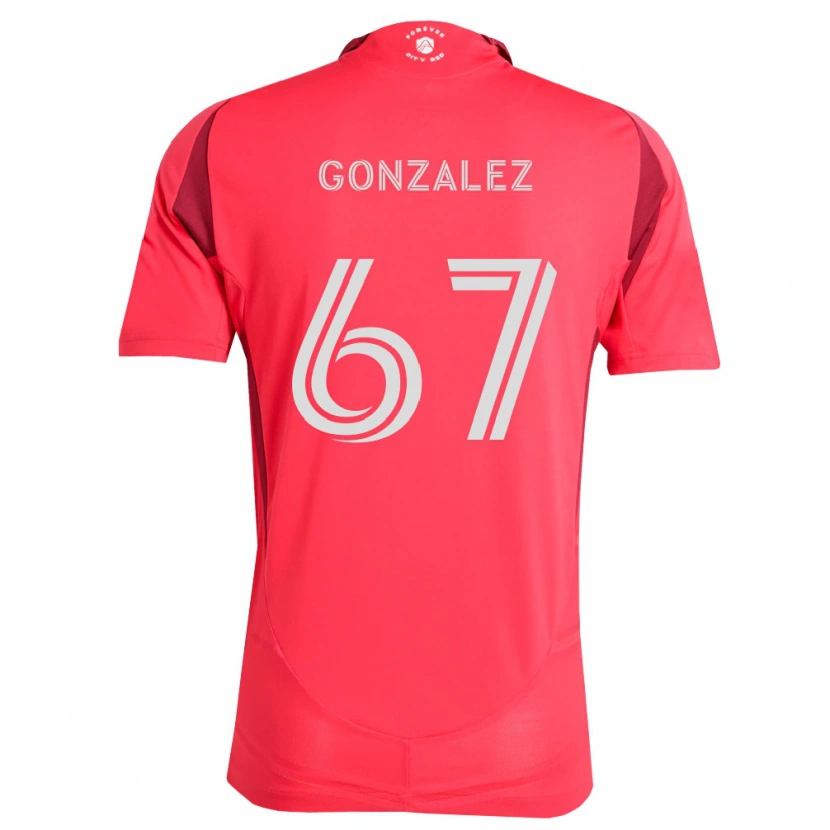 DanxenキッズCruz Gonzalez#67マゼンタ白ホームシャツ2026/27ジャージーユニフォーム