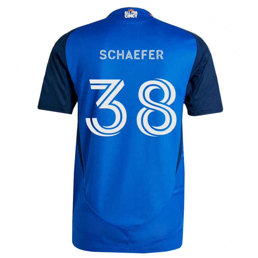 DanxenキッズBrian Schaefer#38ロイヤルブルーオレンジホームシャツ2026/27ジャージーユニフォーム