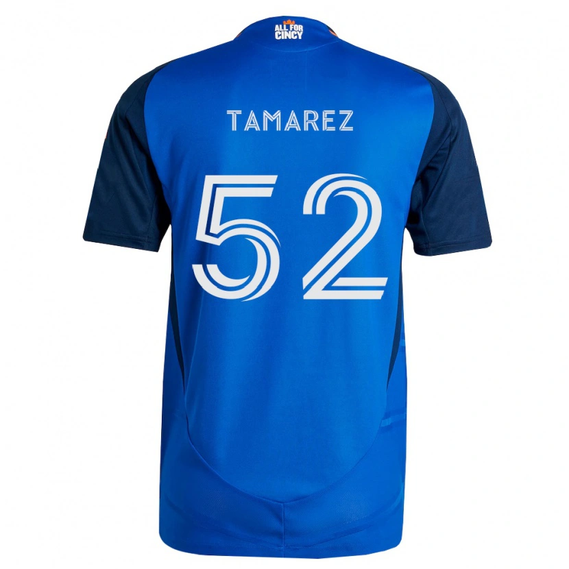 Danxenキッズルーカス・タマレス#52ロイヤルブルーオレンジホームシャツ2026/27ジャージーユニフォーム