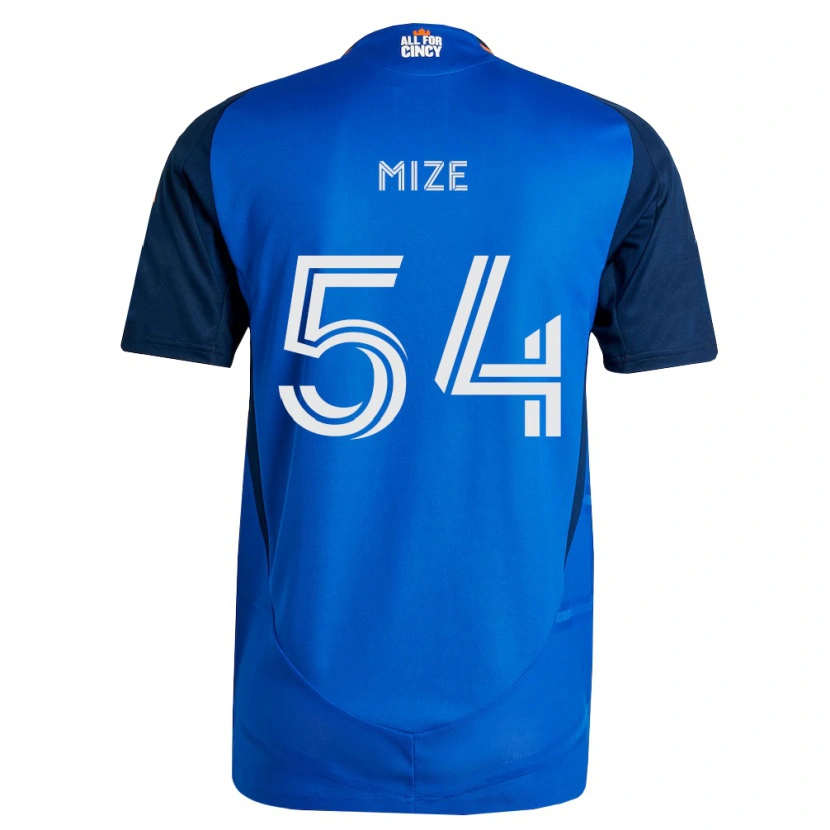 DanxenキッズJack Mize#54ロイヤルブルーオレンジホームシャツ2026/27ジャージーユニフォーム