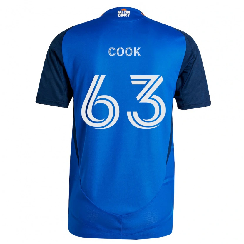 DanxenキッズSteel Cook#63ロイヤルブルーオレンジホームシャツ2026/27ジャージーユニフォーム