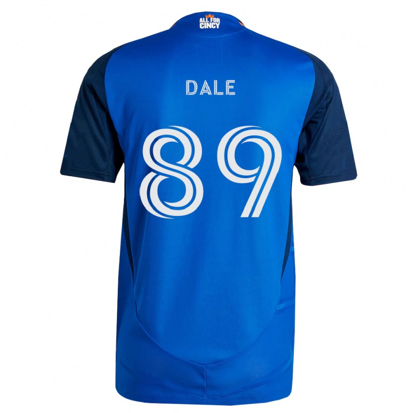 DanxenキッズConnor Dale#89ロイヤルブルーオレンジホームシャツ2026/27ジャージーユニフォーム